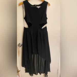 High-low black Dress